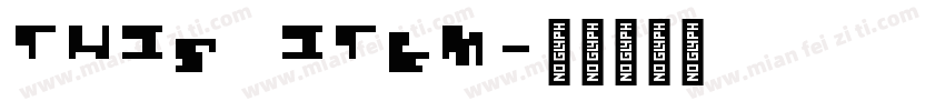 THIS ITEM字体转换